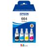 Epson 664 C13T664640 Tintenpatrone Schwarz, Cyan, Magenta, Gelb – Original, 70 ml