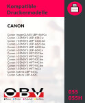 Kompatibel 4x OBV Toner ersetzt Canon 055 für Canon LBP 662 663 664 MF 741 742 743 744 745 Cdw 746Cx mit Chip ohne Füllstandsanzeige - schwarz, cyan, magenta, gelb