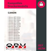 OBV Toner kompatibel für Canon 057H LBP-220 MF-440 Schwarz