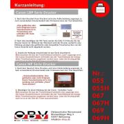 Kompatibel OBV Toner ersetzt Canon 055 H 3018C002 für Canon LBP 662Cdw 663Cdw 664Cx MF 741Cdw 742Cdw 743Cdw 744Cdw 745Cdw 746Cx mit Chip ohne Füllstandsanzeige - cyan 5900 Seiten