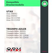 Kompatibel OBV Toner ersetzt UTAX 653010011 653010111 für UTAX 3005CI 3505CI CDC 1930 CDC 1935 / TRIUMPH ADLER 3005ci 3505ci DCC 2930 DCC 2935 - cyan 15000 Seiten