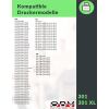 OBV kompatible Druckerpatrone für HP 301XL Farbe für DeskJet 1050 & 2540