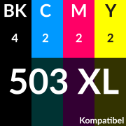 OBV kompatible Druckerpatronen für Epson 503XL für XP-5200 & WF-2960 DWF