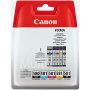 Canon PGI-580 CLI-581 2078C007 Tintenpatrone Schwarz,...