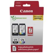 Canon PG-575+CL-576 + 10x15 cm Fotopapier 50 Blatt -...