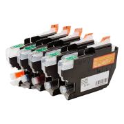 Kompatible Druckerpatronen ersetzt Brother LC-421VAL (LC-421) – 5er Set mit 2x Schwarz, 1x Cyan, Magenta, Gelb – für DCP-J1050DW, J1140DW, J1800DW, MFC-J1010DW