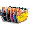 Kompatible Druckerpatronen ersetzt Brother LC-421VAL (LC-421) – 5er Set mit 2x Schwarz, 1x Cyan, Magenta, Gelb – für DCP-J1050DW, J1140DW, J1800DW, MFC-J1010DW
