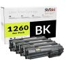 OBV 4er Pack kompatibler Toner für Kyocera TK-1260 – Schwarz – je 10.000 Seiten – passend für Ecosys PA4000, PA4000WX, PA4000X
