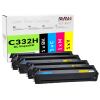 OBV kompatibles XL Toner Sparset für Lexmark C3326 C3326dw MC3326adwe