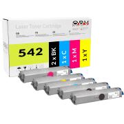 OBV Toner-Set kompatibel f&uuml;r OKI C542 C532dn C542dn...