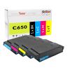 OBV Toner-Set kompatibel für OKI C650 C650DN BK/C/M/Y