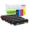 OBV kompatibler Toner Set ür Lexmark C3326dw MC3326 adwe 3326 adwe (5er Pack)