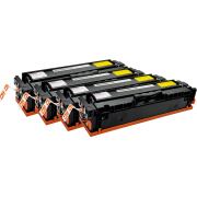 4er Sparset kompatibel für Canon 075 – imageCLASS LBP-646 Cdw (BK, C, M, Y)