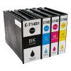 4er Sparset Druckerpatronen kompatibel für Epson T14B – WorkForce Pro EM-C 7100 / EP-C 7000 (1x Schwarz, 1x Cyan, 1x Magenta, 1x Gelb)