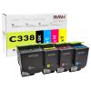 4er Sparset Toner kompatibel für Toshiba T-FC338E – e-STUDIO 338CP 338CS 388CP 388CS (1x Schwarz, Cyan, Magenta, Gelb)
