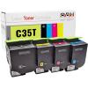 4er Sparset Toner kompatibel für Sharp C35T – MX-C357F MX-C407P (1x Schwarz, 1x Cyan, 1x Magenta, 1x Gelb)