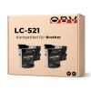 2er Sparset Druckerpatronen kompatibel für Brother LC-521 – DCP-J1260w DCP-J1310dw DCP-J1360dw DCP-J1460dw (2x Schwarz)