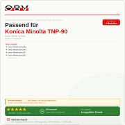 Toner kompatibel für Konica Minolta TNP-90 – bizhub 4050i bizhub 4051i bizhub 4750i bizhub 4751i Schwarz