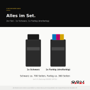 2-er Sparset Druckerpatronen kompatibel für HP 901XL + 901 – OfficeJet 4500 OfficeJet J4680 (1x Schwarz, 1x Farbig)