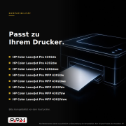 4er Sparset Toner kompatibel für HP 220X – Color LaserJet Pro 4202dn 4202dw MFP 4302dw (je 1x Schwarz, Cyan, Magenta, Gelb)