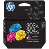 HP 302XL/304XL B7RT8AE Tintenpatrone Farbig XL – Original, ca. 300 Seiten