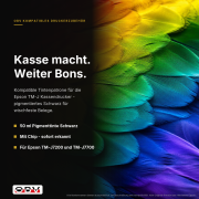 Druckerpatrone kompatibel für Epson SJIC33P – TM-J7200 TM-J7700 Schwarz Pigment, 50 ml